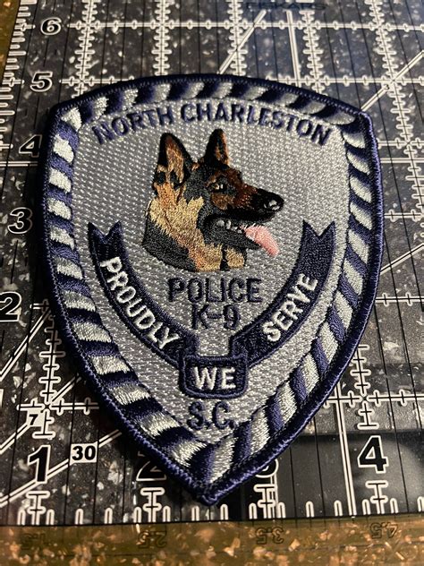 North Charleston Sc South Carolina Police K9 Unit Dog Patch Etsy