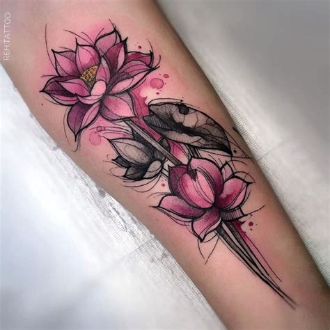 O Sketch Aquarelado De Renata Henriques Blog Tattoo2me Tatuagem