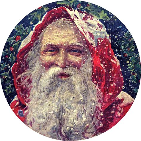 Vintage Christmas Classic Victorian Santa The Graphics Fairy