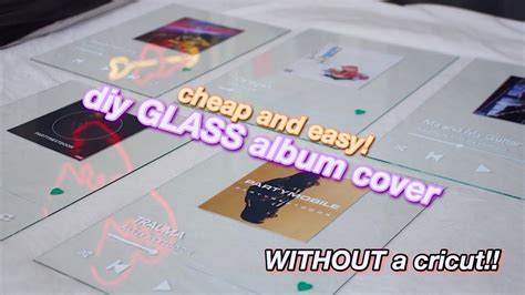 Diy Glass Album Cover Without A Cricut Cheap And Easy Tiktok
