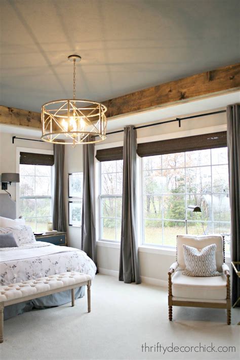 Master bedroom with tray ceiling, recessed lighting, and french doors. Cozy tray ceiling makeover in the master in 2020 ...