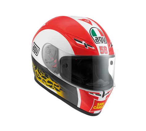 Marco Simoncelli Agv Replica Helmet Asphalt And Rubber