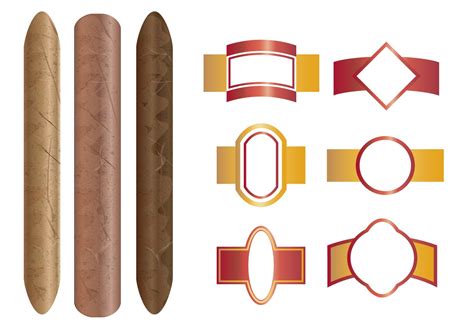 Cigar And The Labels Template 127752 Vector Art At Vecteezy