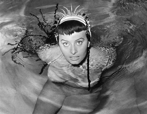 Glamorous Sophia Loren Poses In A Swimming Pool In Her Bikini In Italian Beauty Sophia