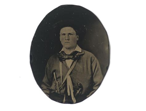 Sold At Auction Jesse James Tintype Brooch With Documentation