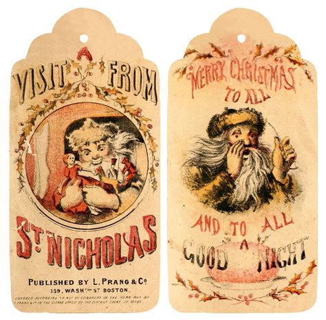 Best Vintage Christmas Printable Gift Tags Printablee Com
