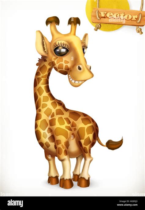 Cute Cartoon Giraffe Stock Vector Images Alamy