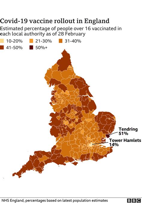 England S Coronavirus Vaccine Rollout In Maps Bbc News