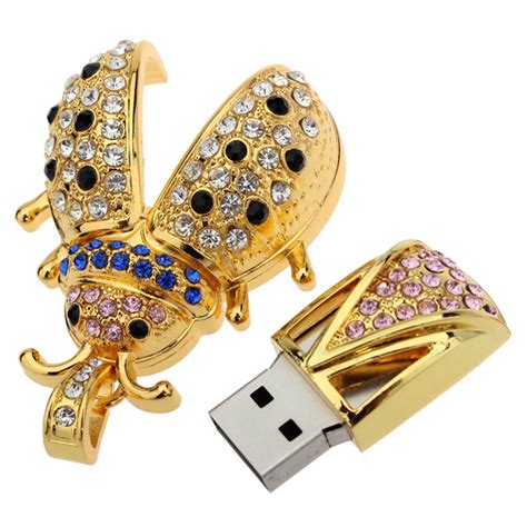 Metallic Diamond Usb Flash Drive 8gb For Jewelry Brands Marketing