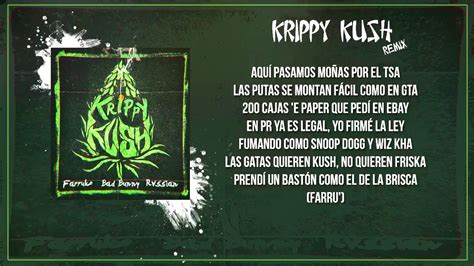 Krippy Kush Remix Letra Farruko Nicki Minaj Bad Bunny Ft 21