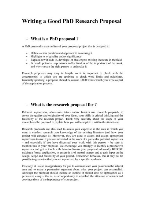 Phd Research Proposal Template Research Proposal Proposal Templates