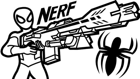 Best Nerf Gun Coloring Page
