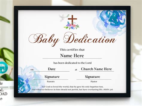 Baby Dedication Certificate Template Unique Baby Dedi