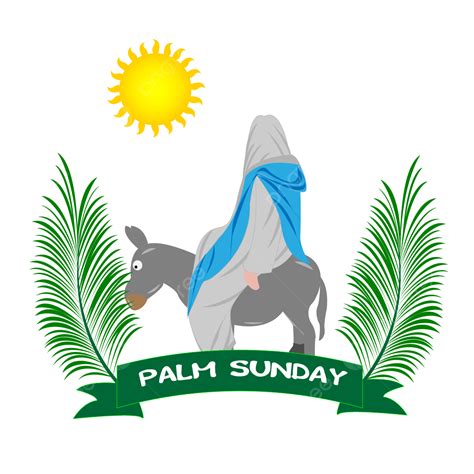 Palm Sunday Religious Clipart Transparent Background Palm Sunday