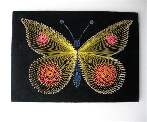 Butterfly String Art By Swankyladyvintage On Etsy