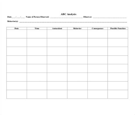 Tracking Chart Template Free Printable Worksheet