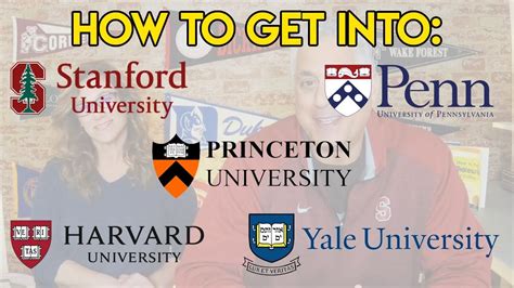 How To Get Into Harvard Yale Princeton Stanford Dartmouth And Penn