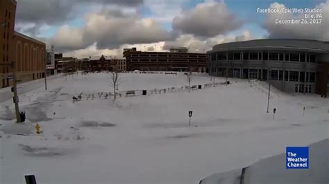 Watch This Erie Pennsylvania Shatters Snowfall Records The City