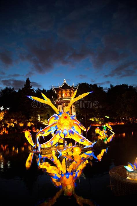 The montreal botanical garden is a large botanical garden in montreal, quebec, canada comprising 75 hectares of thematic gardens and greenho. Garten Des Lichtschauspieles Im Botanischen Garten Von ...