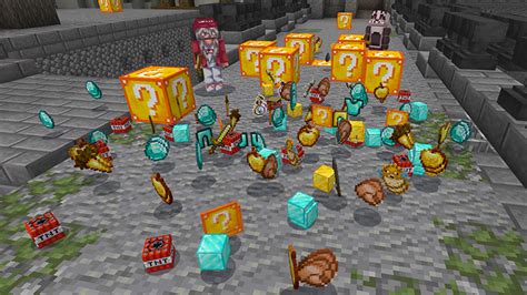 Lucky Blocks Survival By Pickaxe Studios Minecraft Marketplace Map