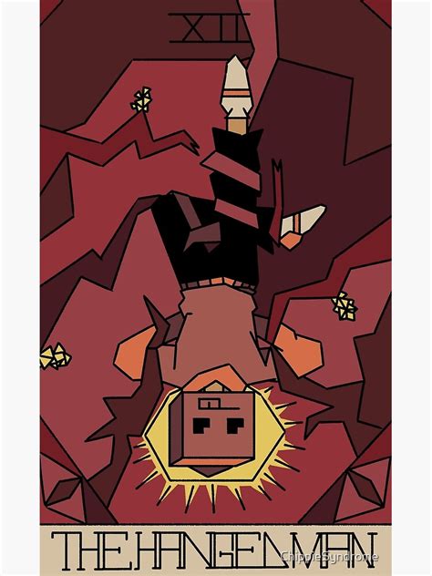 Dream Smp Tarot Card Xii The Hanged Man Poster For Sale By