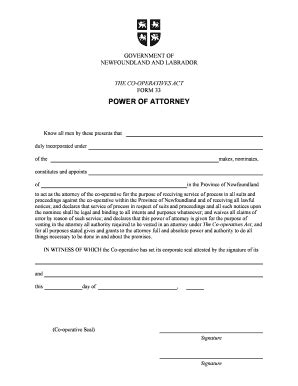 Power of attorney is a legal document giving a person broad or limited legal authority to make decisions about the principal's property, finances power of attorney (poa) is a legal status granted to somebody that allows them to act on your behalf. Printable power of attorney form newfoundland and labrador ...