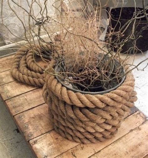 Unbelievable Diy Rope Planters For Your Home And Garden My Desired Home