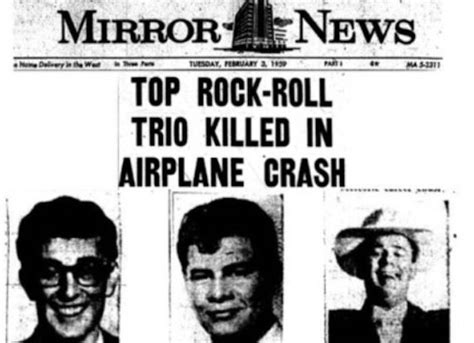 The Day The Music Died Buddy Holly Ritchie Valens And Big Bopper Died 57 Years Ago Today