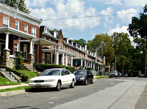 Historic Row Houses in the neighborhood of Garwyn Oaks in Northwest