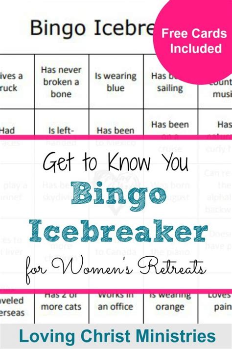 A Printable Game With The Words Get To Know You Bingo Icebreaker For