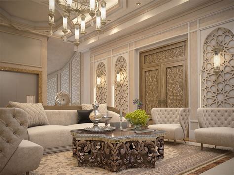 Islamic Interior Villa Qatar On Behance Modern Islamic Interior