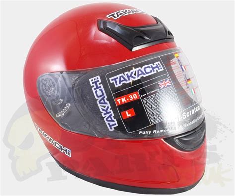 Get much valuable information it helps you to get special deals, newly listed items and closeouts about your motorcycle! Takachi TK-30 Full Face Motorcycle Helmet - Red | Pedparts UK