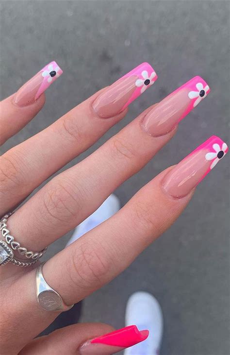 40 Modern French Style Nails To Be Wearing In 2022 Coffin French Pink