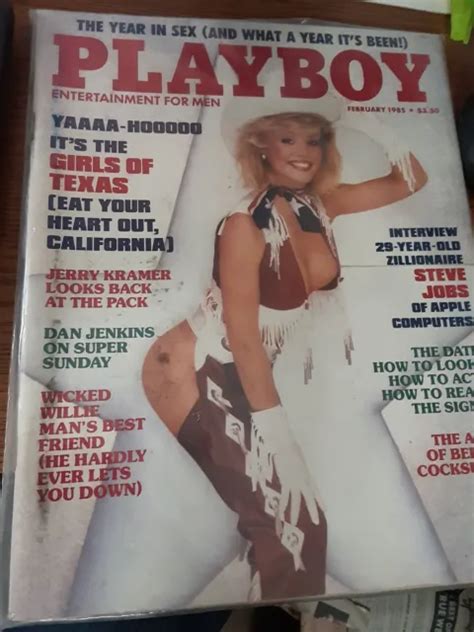 Playboy Magazine Vintage February Cherie Witter C F Steve Jobs