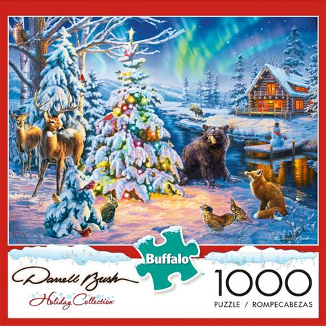 Buffalo Games Darrell Bush Woodland Christmas 1000 Piece Jigsaw