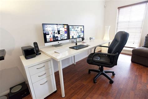 Ikea has you covered with these 12 stylish now, here's the best news: IKEA LINNMON ADILS Computer Desk setup with Drawer for ...