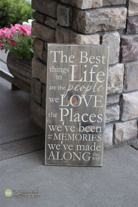 The Best Things In Life Are The People We Love Wood Sign Etsy Love