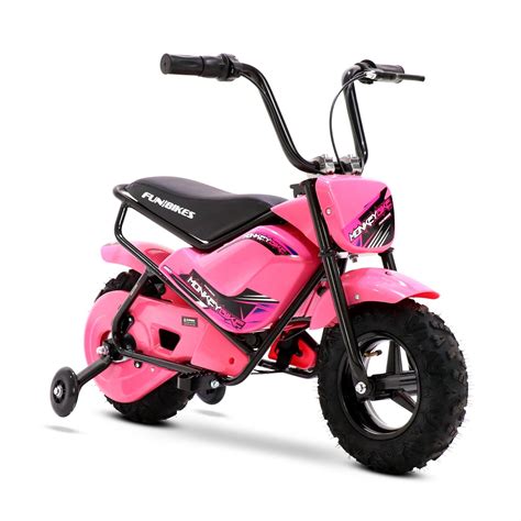 Funbikes Mb 43cm Motorbike 250w Pink Electric Kids Monkey Bike