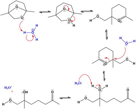 Organic Chemistry Hydrolysis Of Cyclic Acetal Chemistry Stack Exchange
