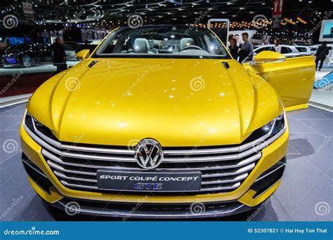 Volkswagen Sport Coupe Concept Gte Motor Show Geneva 2015 Editorial