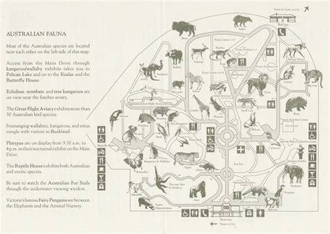 Old Melbourne Zoo Map