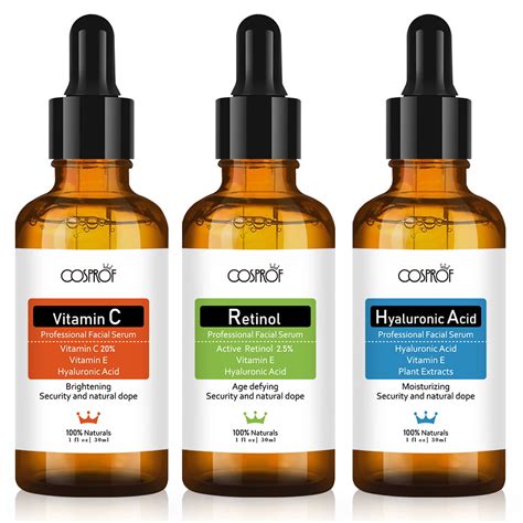 Anti Aging Serum Combo Pack Vitamin C Serum Retinol Serum