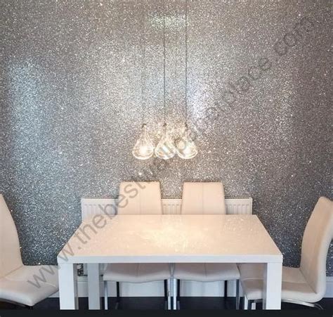 Our Silver Glitter Wallcovering Sent Into Us By One Of Our Happy