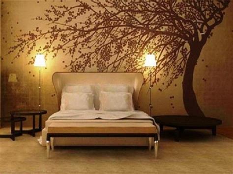 Bedroom Wonderful Bedroom Wallpaper Accent Wall With Brown Three Wall