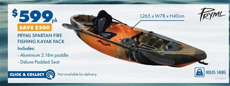 Pryml Raven Fishing Kayak Pack Offer At Bcf