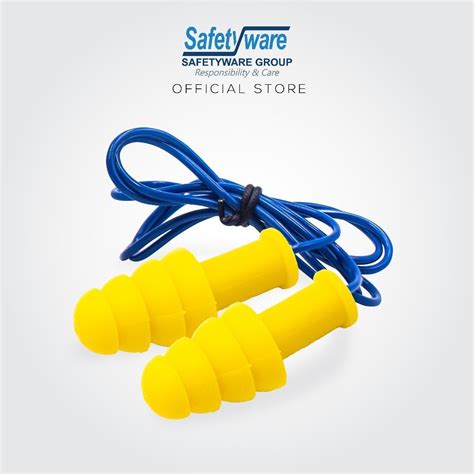 safetyware durafit high quality reusable ear plugs in polybag packing ear protection 1 pair