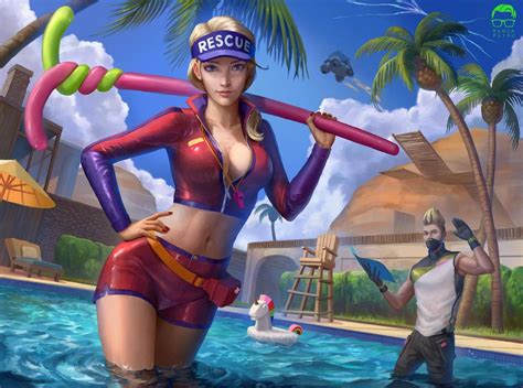Fortnite S Paradise Palm Pool Party By Ramzapsyru Sexy Anime Art