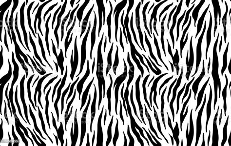 Tiger Stripes Seamless Pattern Animal Skin Texture Abstract Ornament