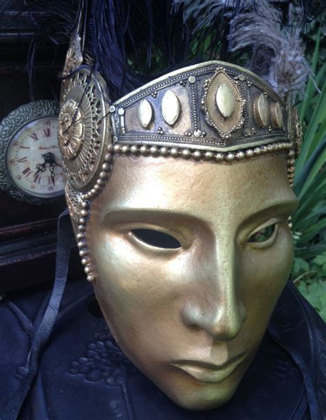 Larp Mask Roman Mask Gold Mask Masquerade Mask Larp Armr Roman