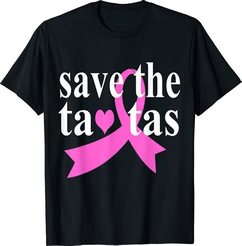 save the tatas breast cancer awareness design t shirt clothing